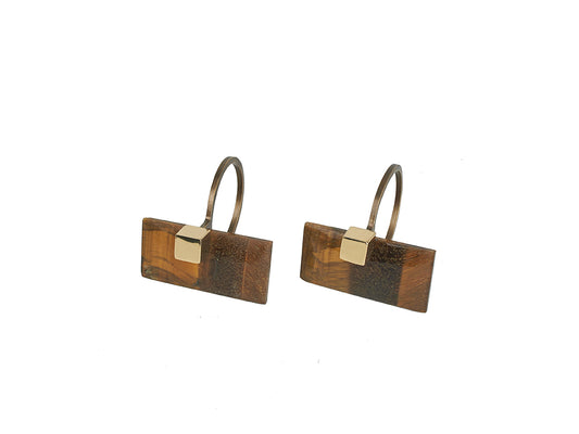 Tiger Eye Napkin Ring Set of 2