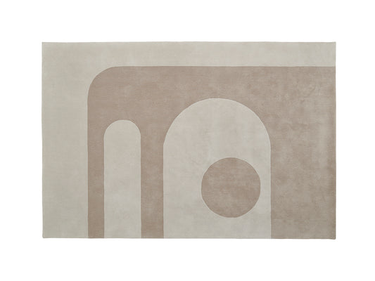 Grey Arched Rug