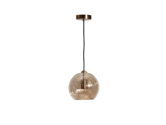 Arren Glass Ceiling Light, Amber