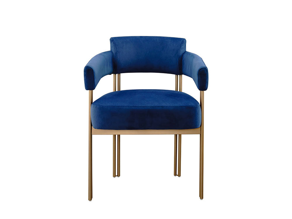 Leon Dining Chair, Sapphire Blue