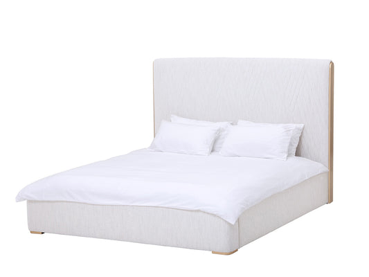 Bridget King Bed, Silver