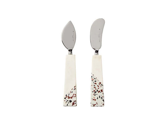 Livvi Terrazzo Marble Cheese Knife Set