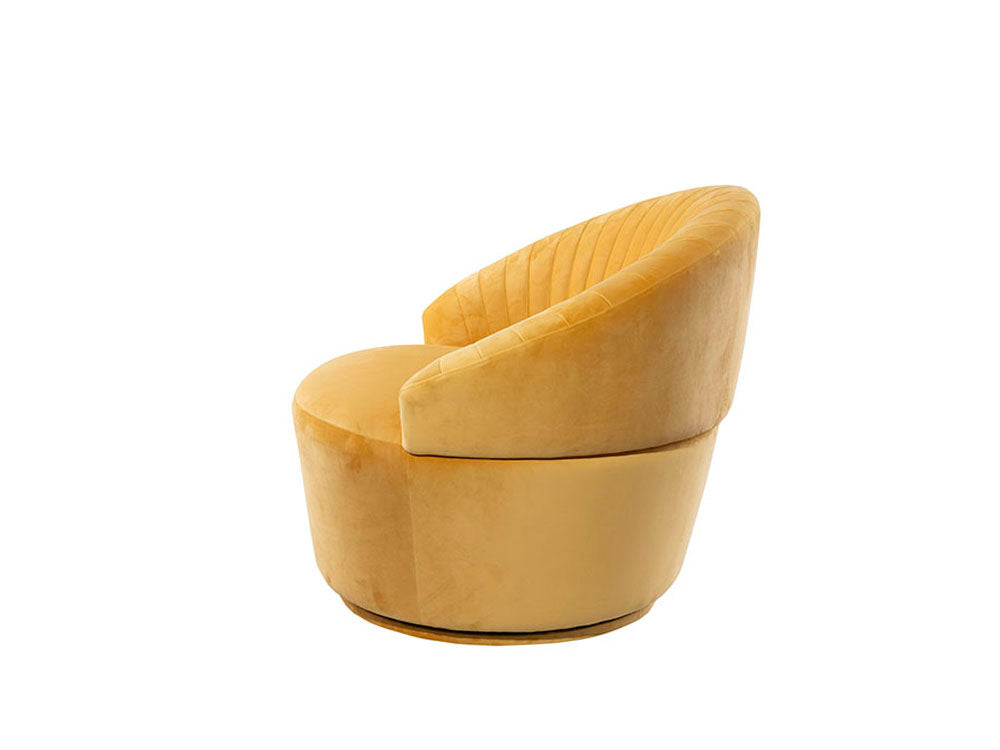 Katie Swivel Chair Future Ochre Fabric