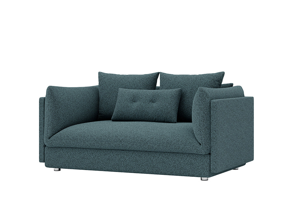 Flynn 2 Seat Sofa Fila Teal Fabric