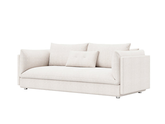 Flynn 3 Seat Sofa Fila Cream Fabric