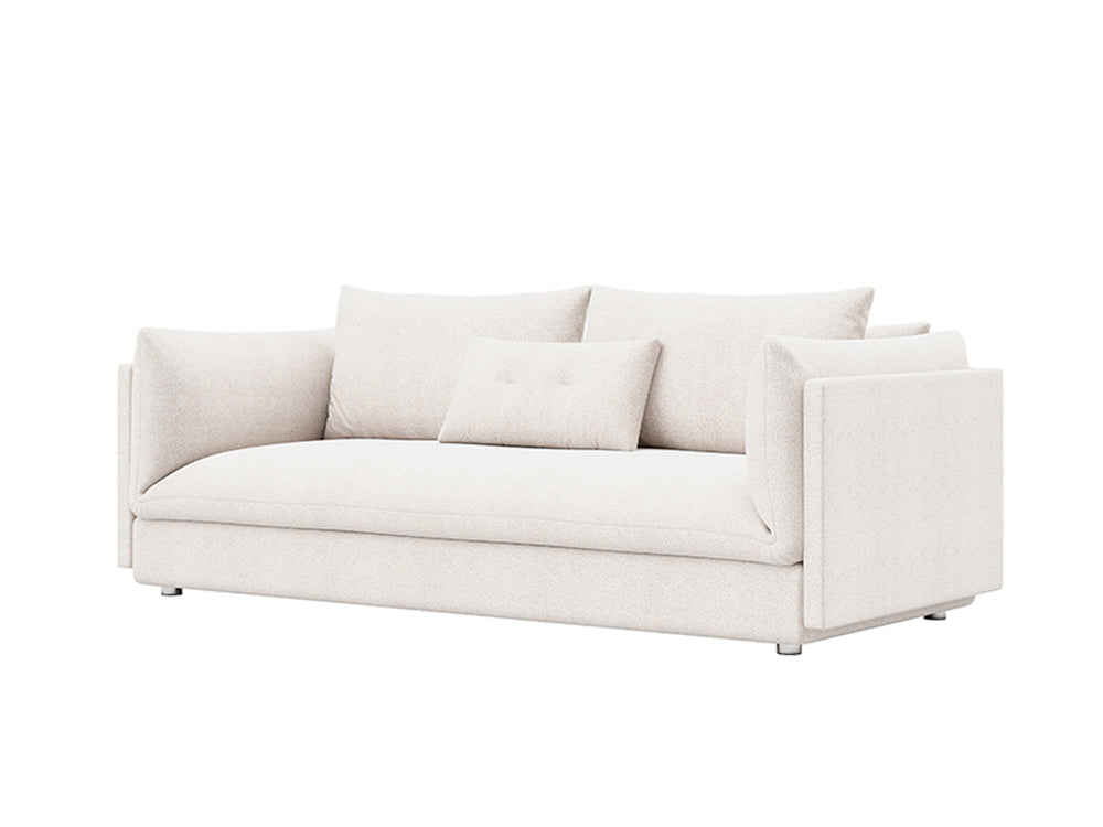 Flynn 3 Seat Sofa Fila Cream Fabric