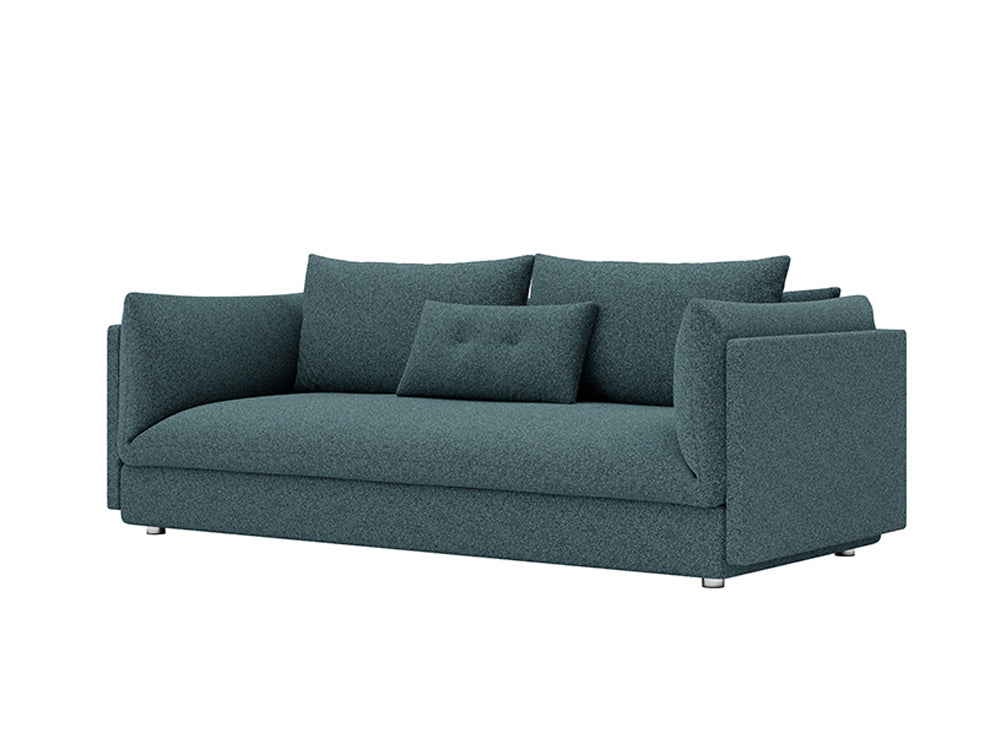 Flynn 3 Seat Sofa Fila Teal Fabric