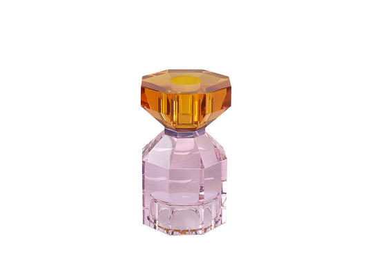 Octagon Crystal Candle Holder