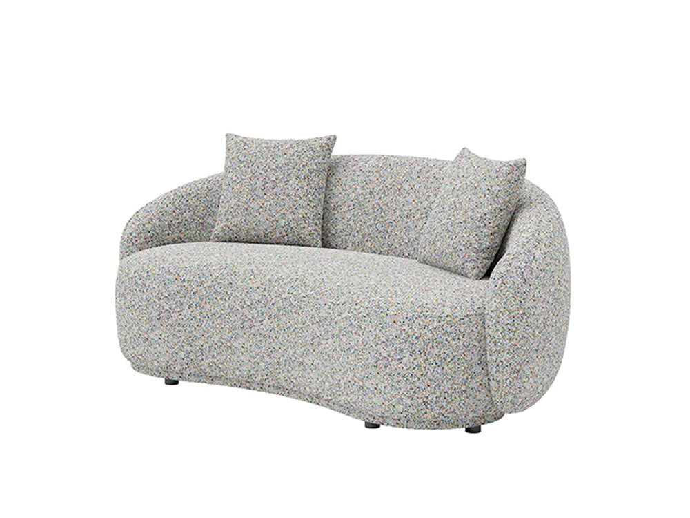 Dawn 3 Seater Curved Sofa Monet Fabric