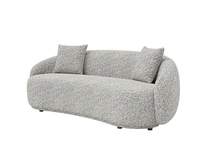 Dawn 4 Seater Curved Sofa Monet Fabric
