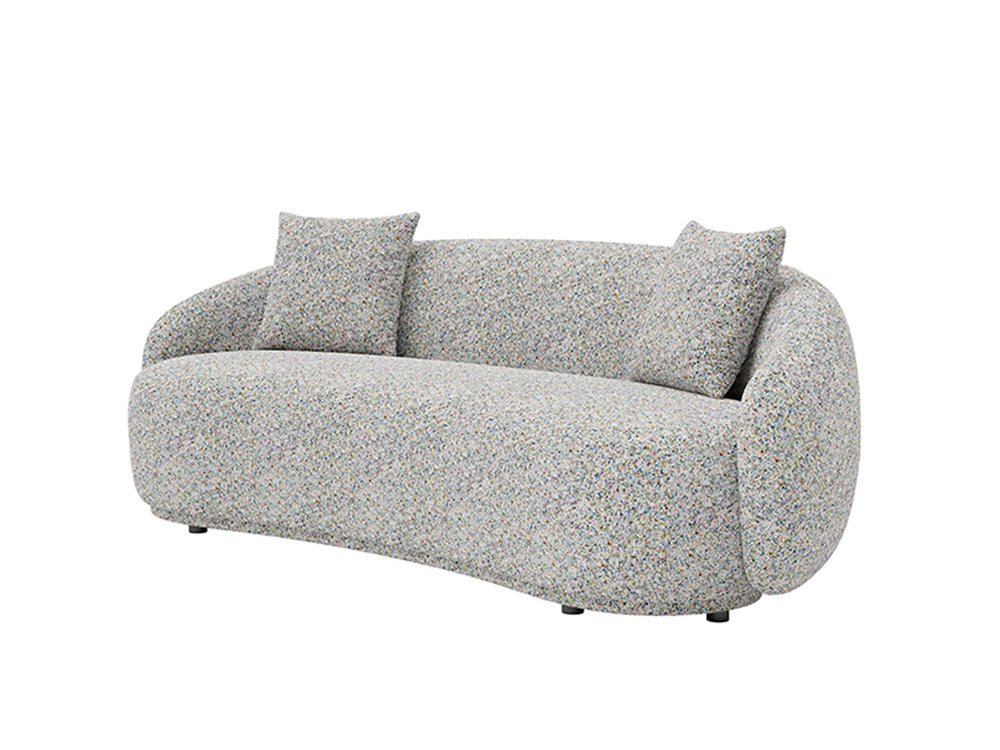 Dawn 4 Seater Curved Sofa Monet Fabric